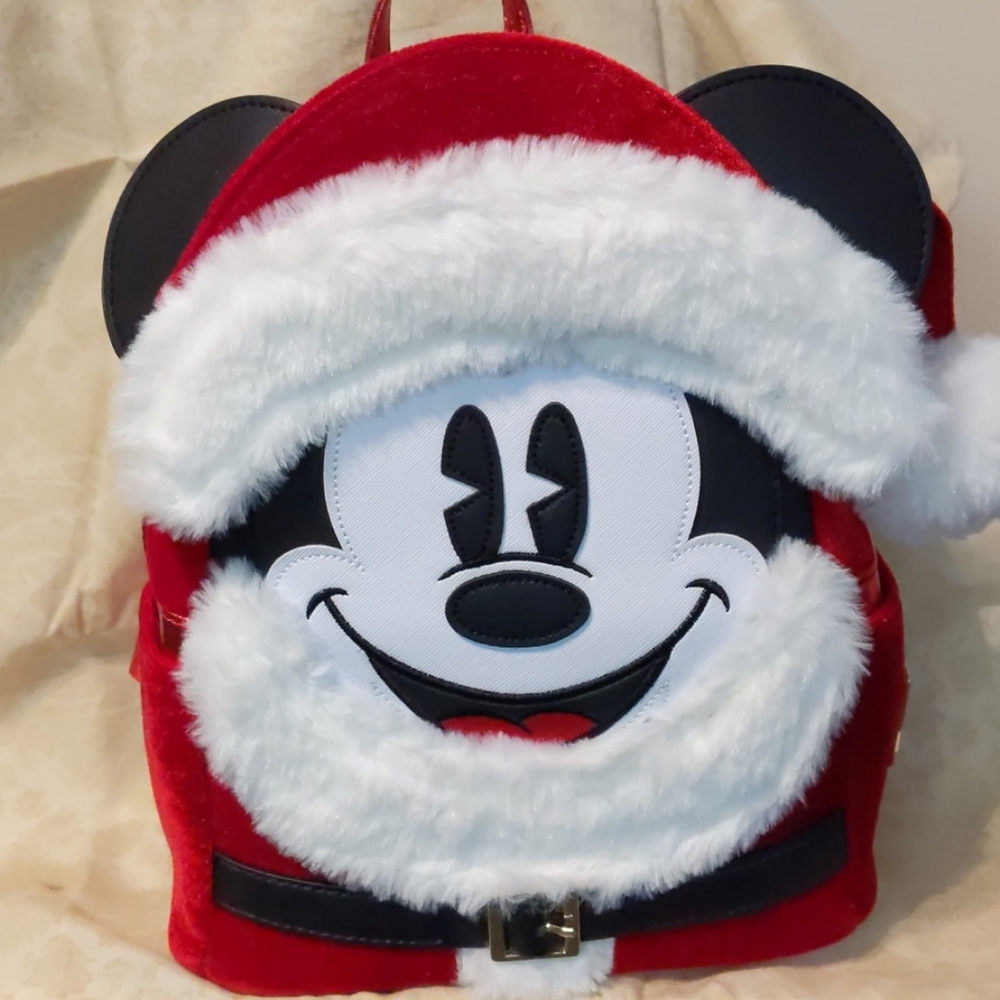 Disney Parks Exclusive Santa Mickey Loungefly